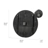 Oversized Wood & Metal Farmhouse Wall Clock 23"